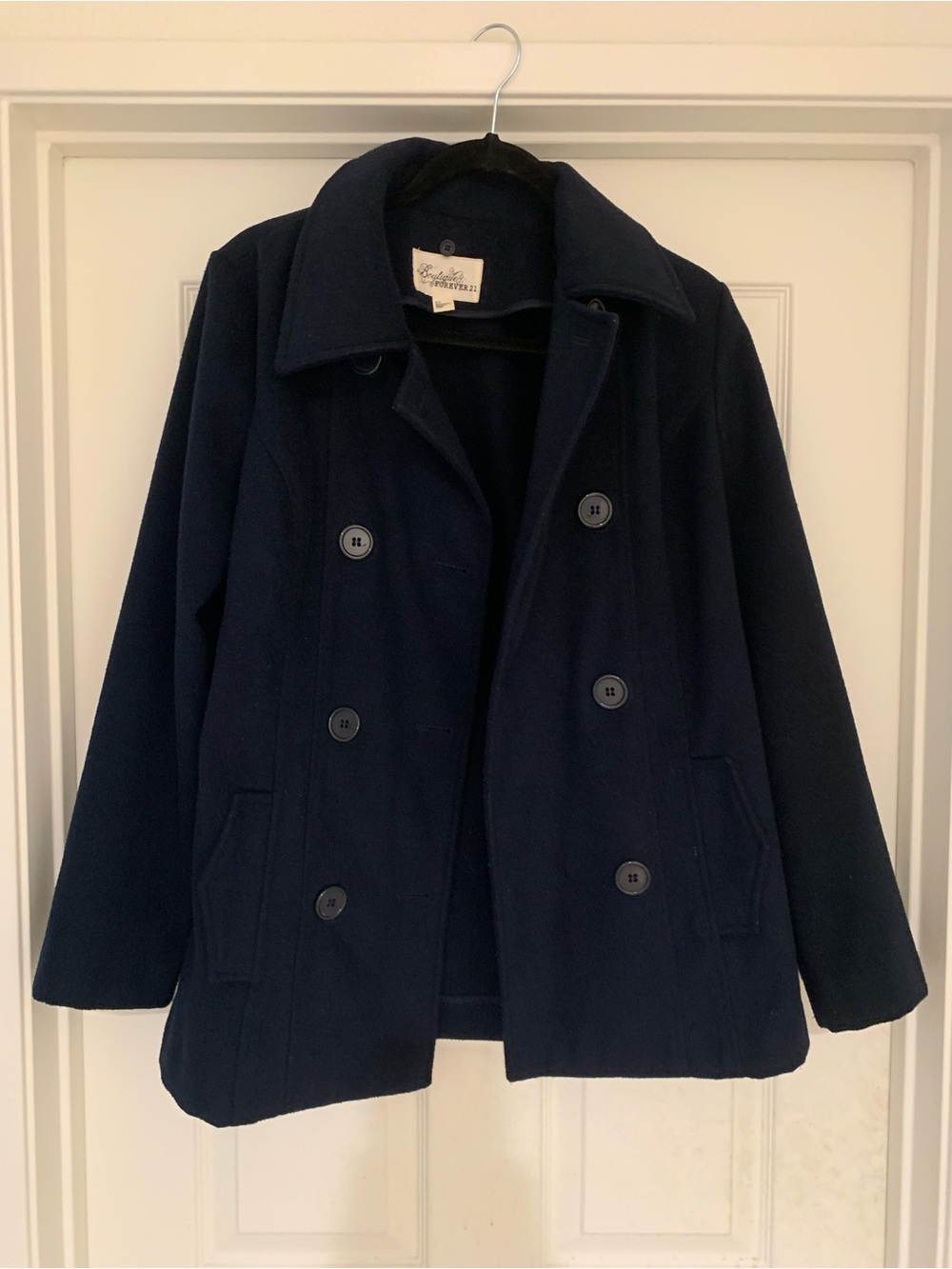 Forever 21 Navy Blue Pea Coat